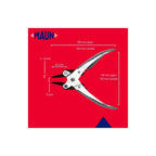 Maun Round Jaws 1 1/2 " Parallel Plier With Return Spring 140mm