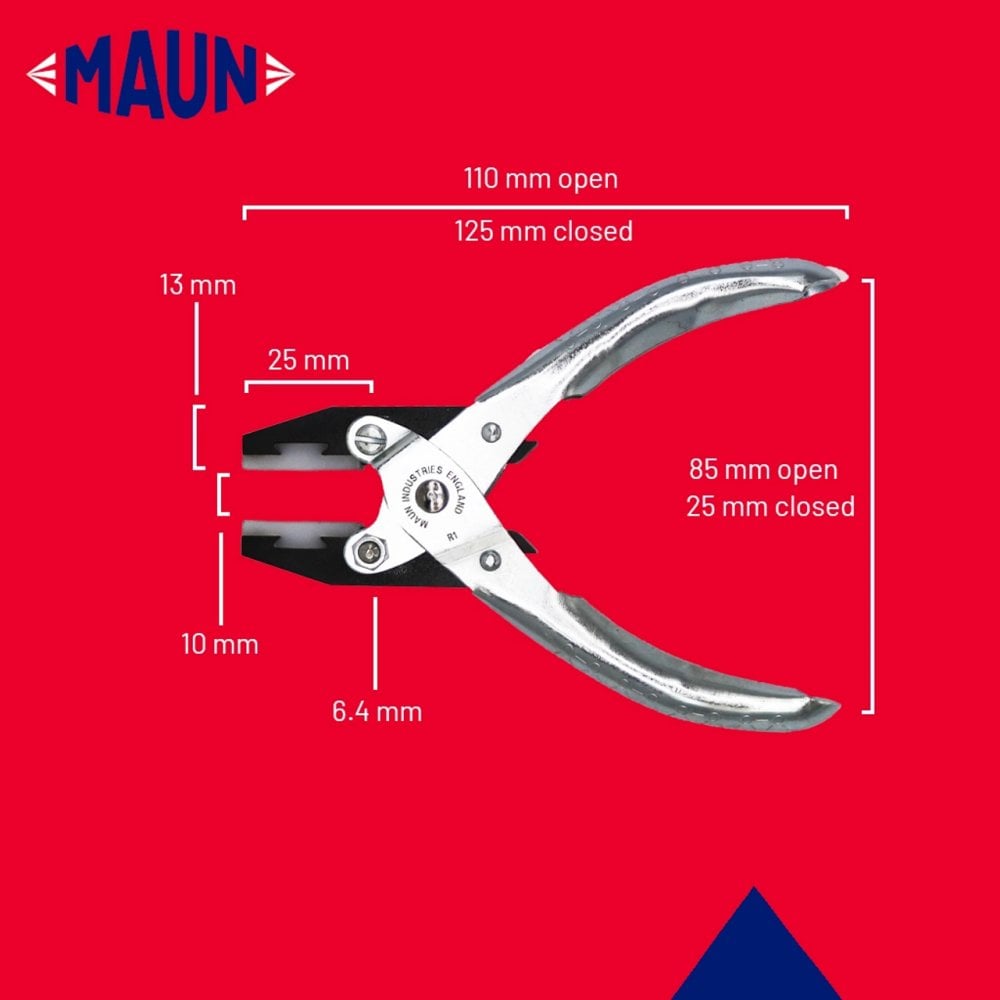 Maun Flat Nose Soft Plastic Jaws Plier 125mm