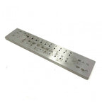 Swiss Style Half Round Draw Plate 20 Holes 0.1-0.3mm Diameter