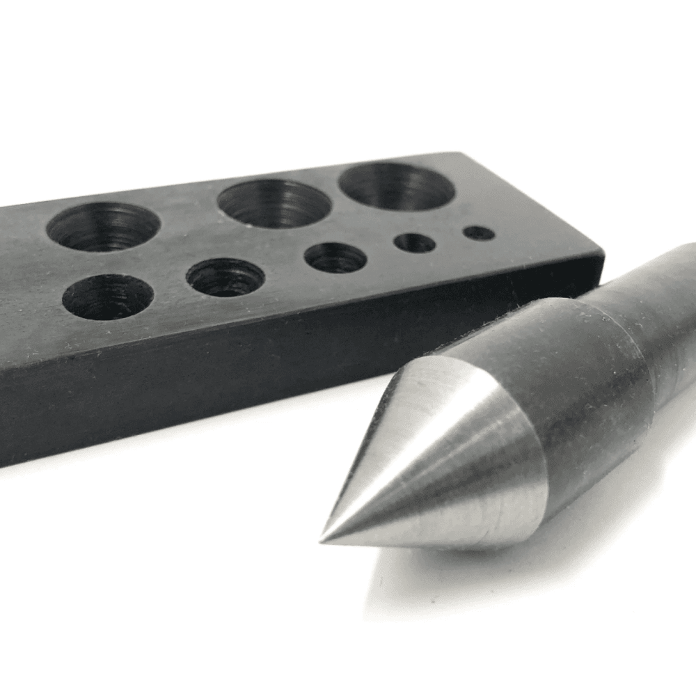 Collet Forming Plate Ø4 to Ø18mm with 28 Degree Punch