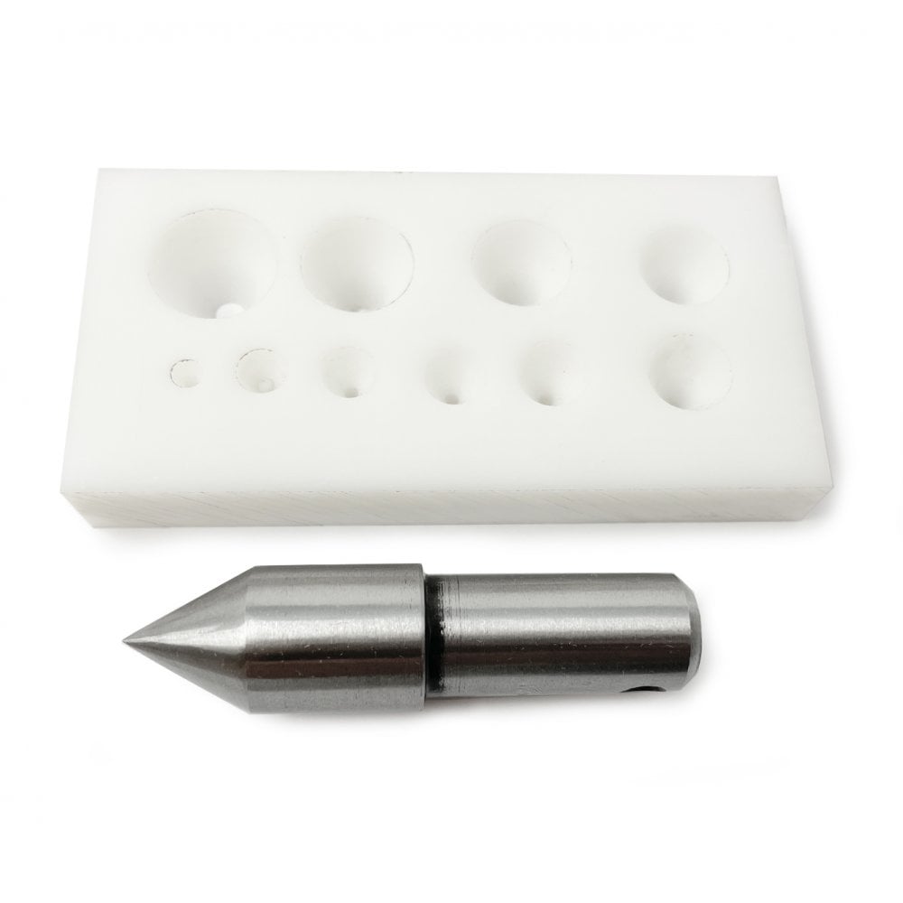 Wheatsheaf 28 Degree Delrin Collet Plate & Punch, 10 Holes