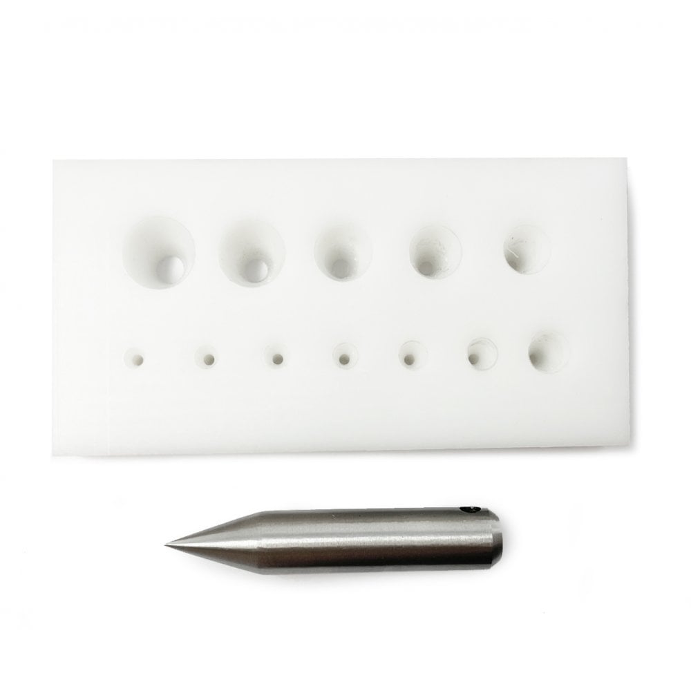 Wheatsheaf 28 Degree Delrin Collet Plate & Punch, 10 Holes
