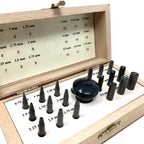 Set of 18 Bezel Setting Closing Punches
