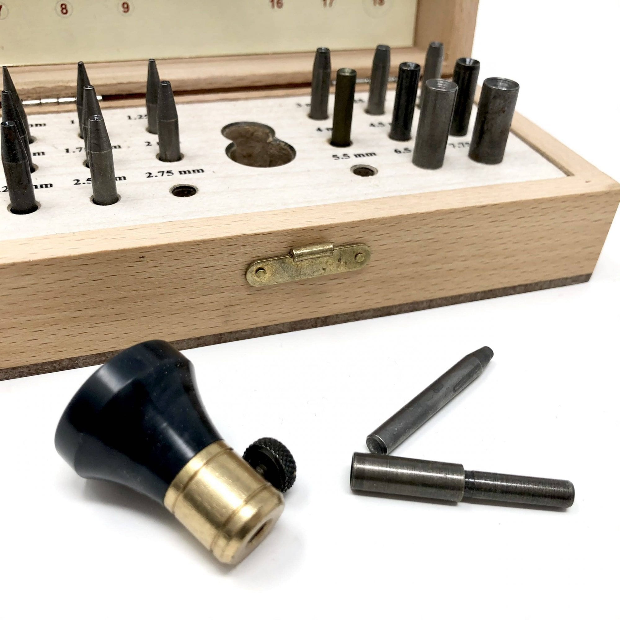 Set of 18 Bezel Setting Closing Punches