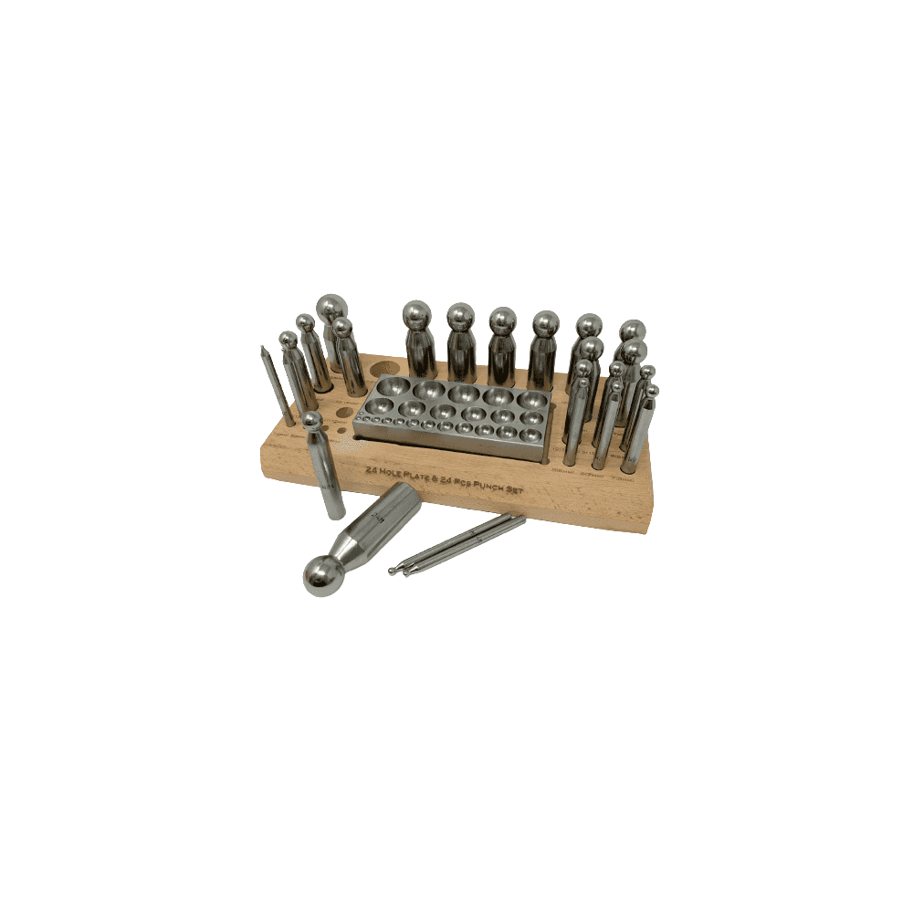 Dapping Punch & Plate Set of 24