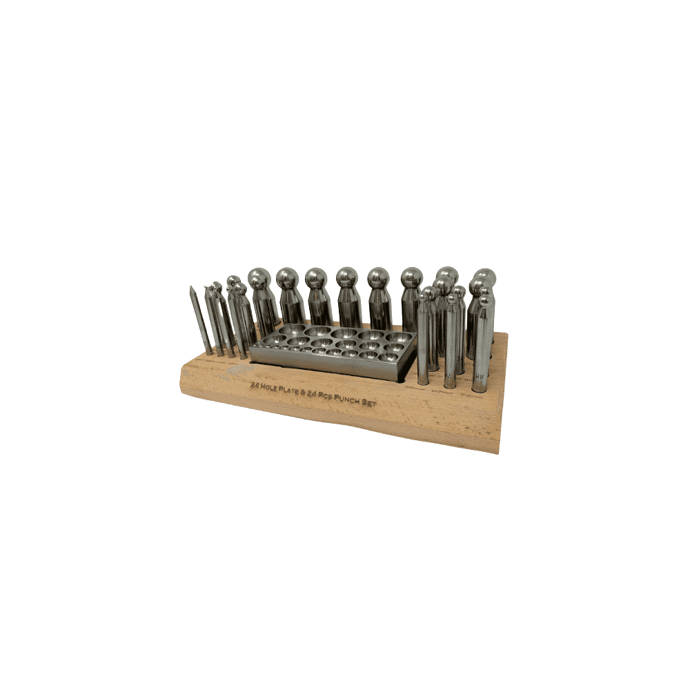 Dapping Punch & Plate Set of 24