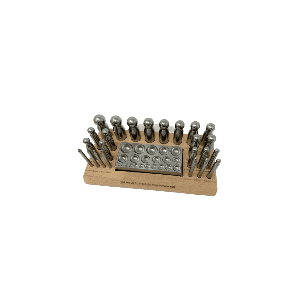Dapping Punch & Plate Set of 24