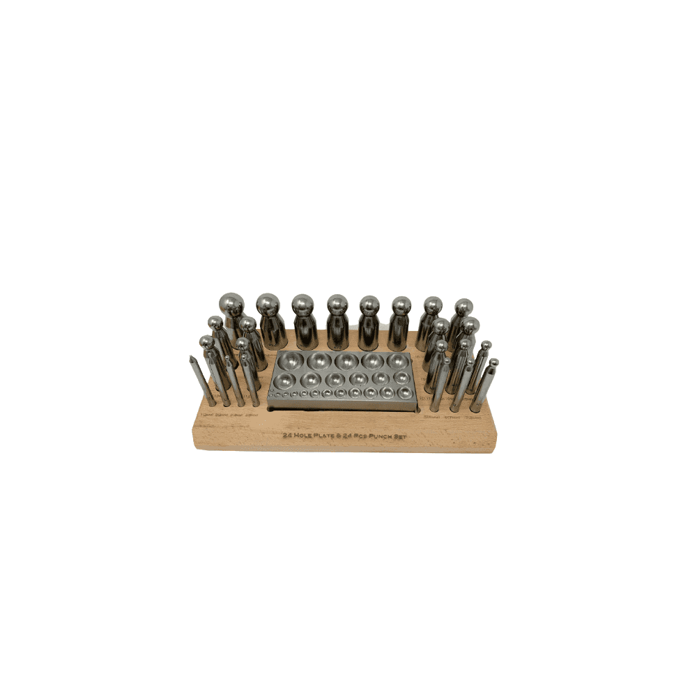 Dapping Punch & Plate Set of 24