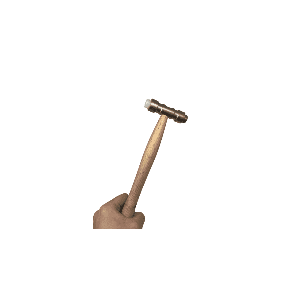 Wooden Hammer with Brass & Fibre Head