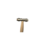 Wooden Hammer with Brass & Fibre Head