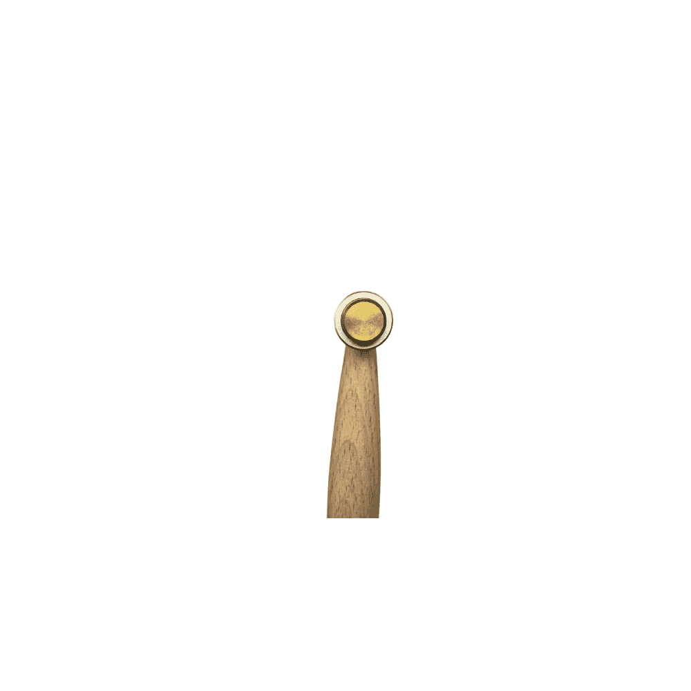 Wooden Hammer with Brass & Fibre Head
