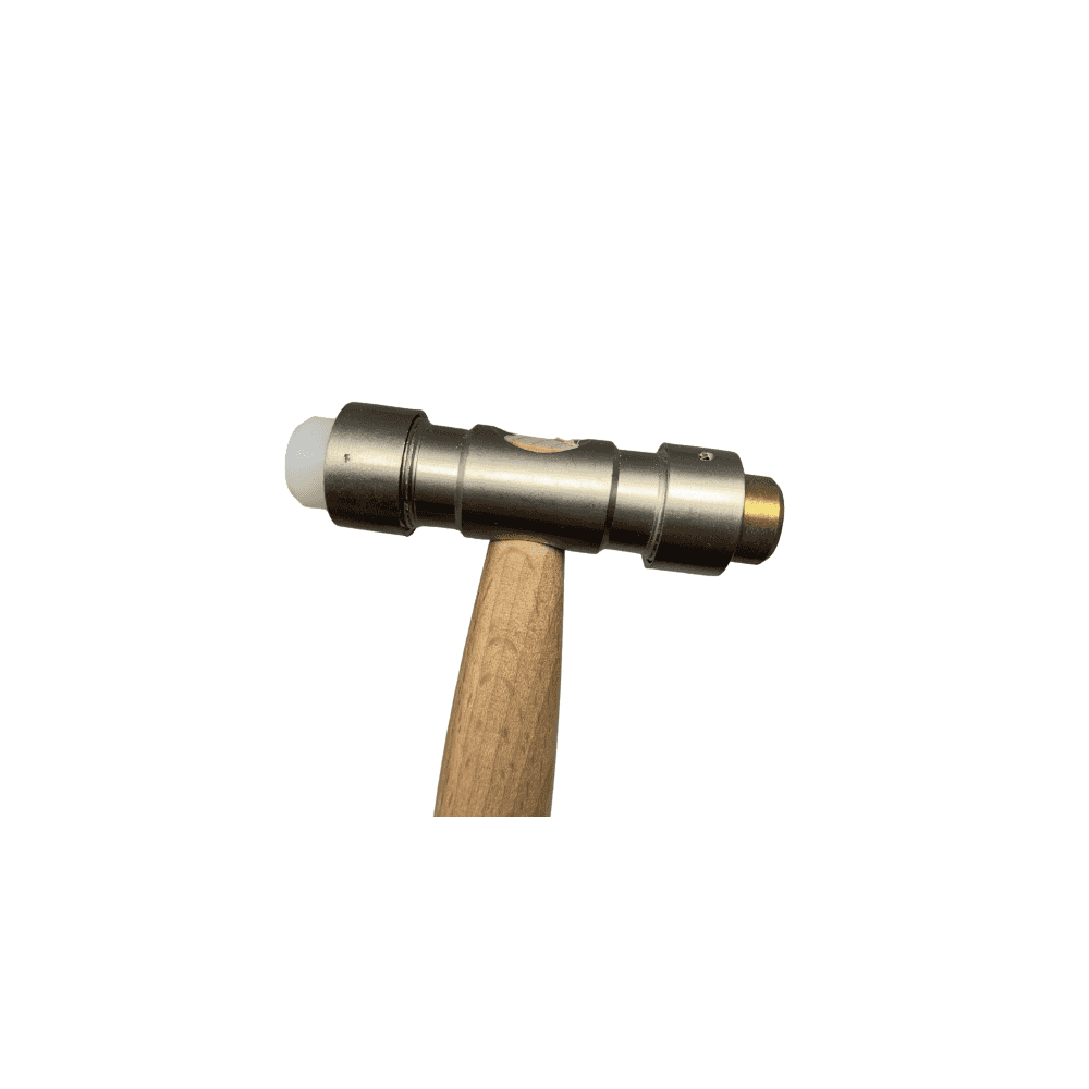 Wooden Hammer with Brass & Fibre Head