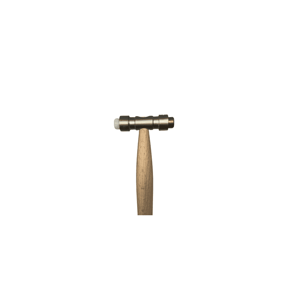 Wooden Hammer with Brass & Fibre Head