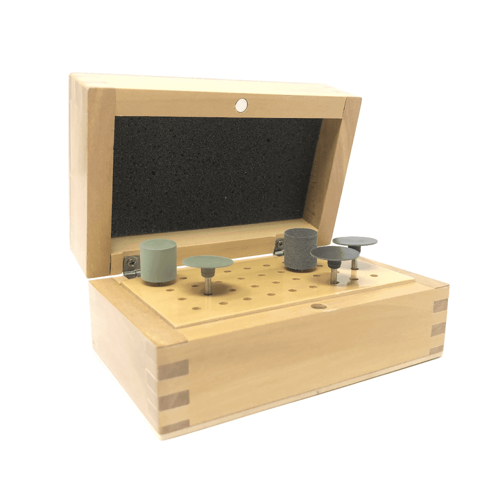 Wooden Burr Box with 36 Holes