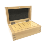 Wooden Burr Box with 36 Holes