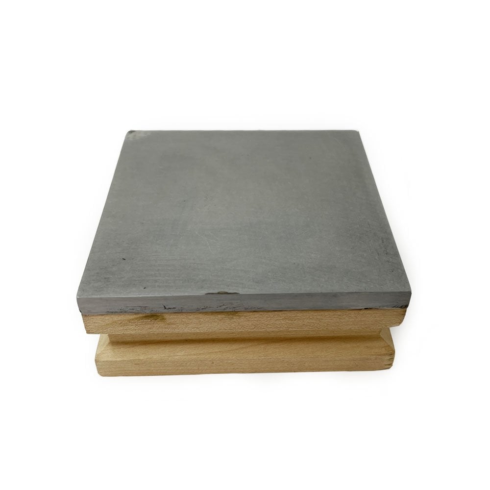 Steel Bench Block With Wooden Base