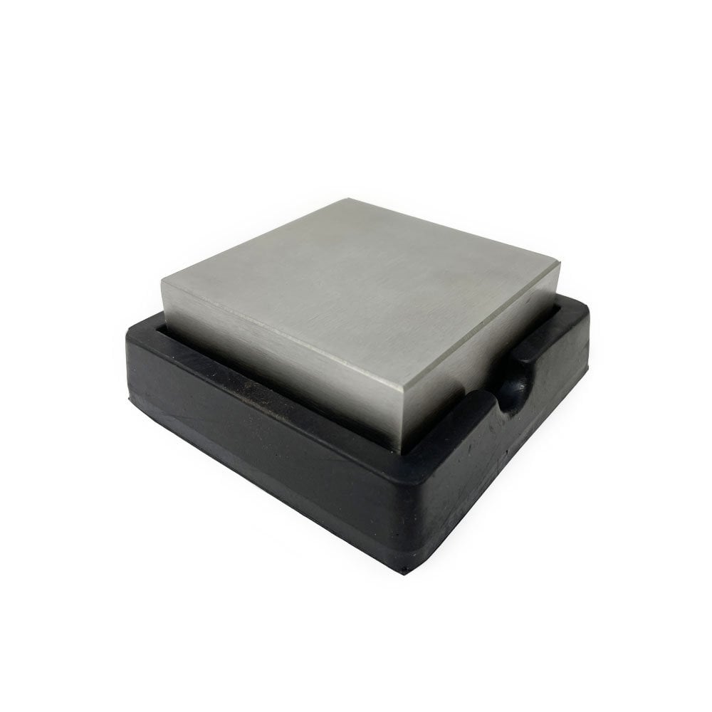 Steel Bench Block In Rubber Base