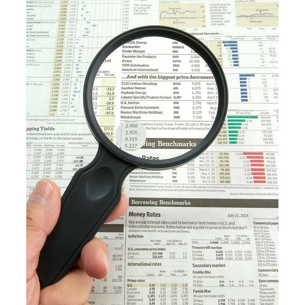 Carson MagniView 2x Magnifier with 4.5x Spot