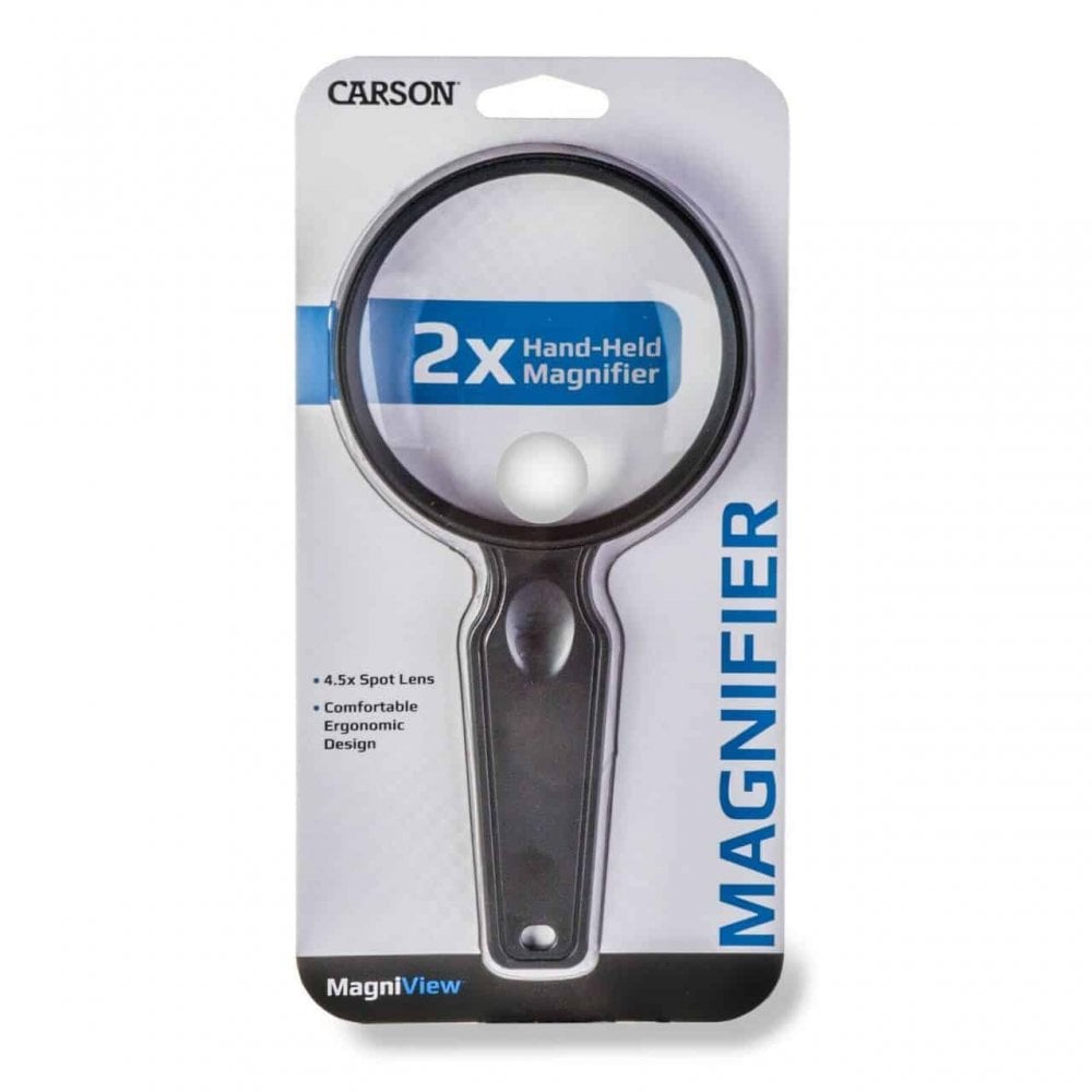 Carson MagniView 2x Magnifier with 4.5x Spot