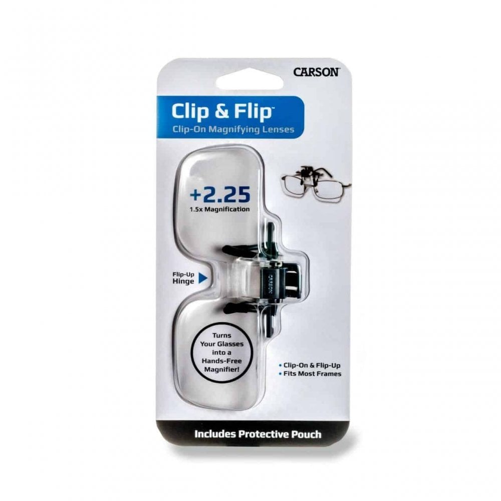 Carson Clip On & Flip 1.5x Magnifying Glasses