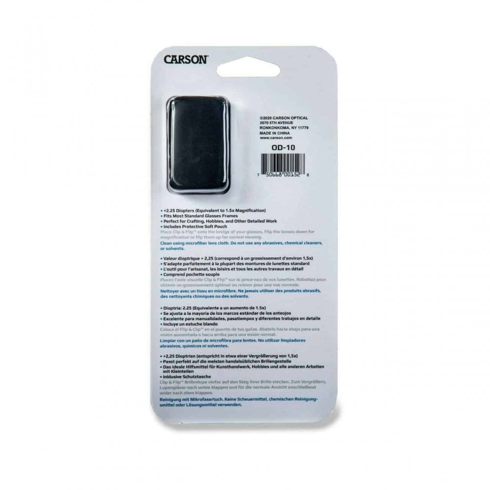 Carson Clip On & Flip 1.5x Magnifying Glasses