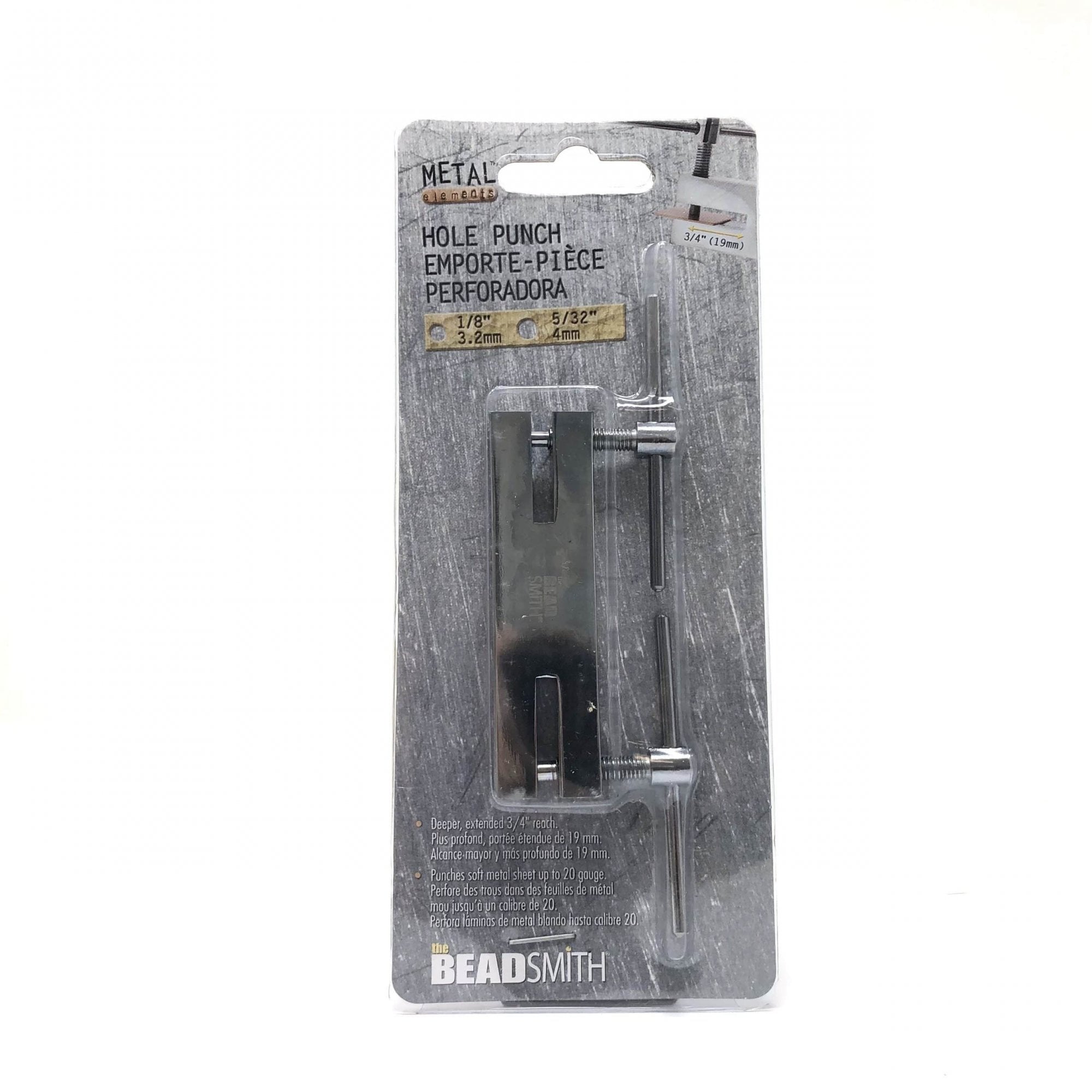 Beadsmith Double Metal Hole Punch 3.2mm & 4mm