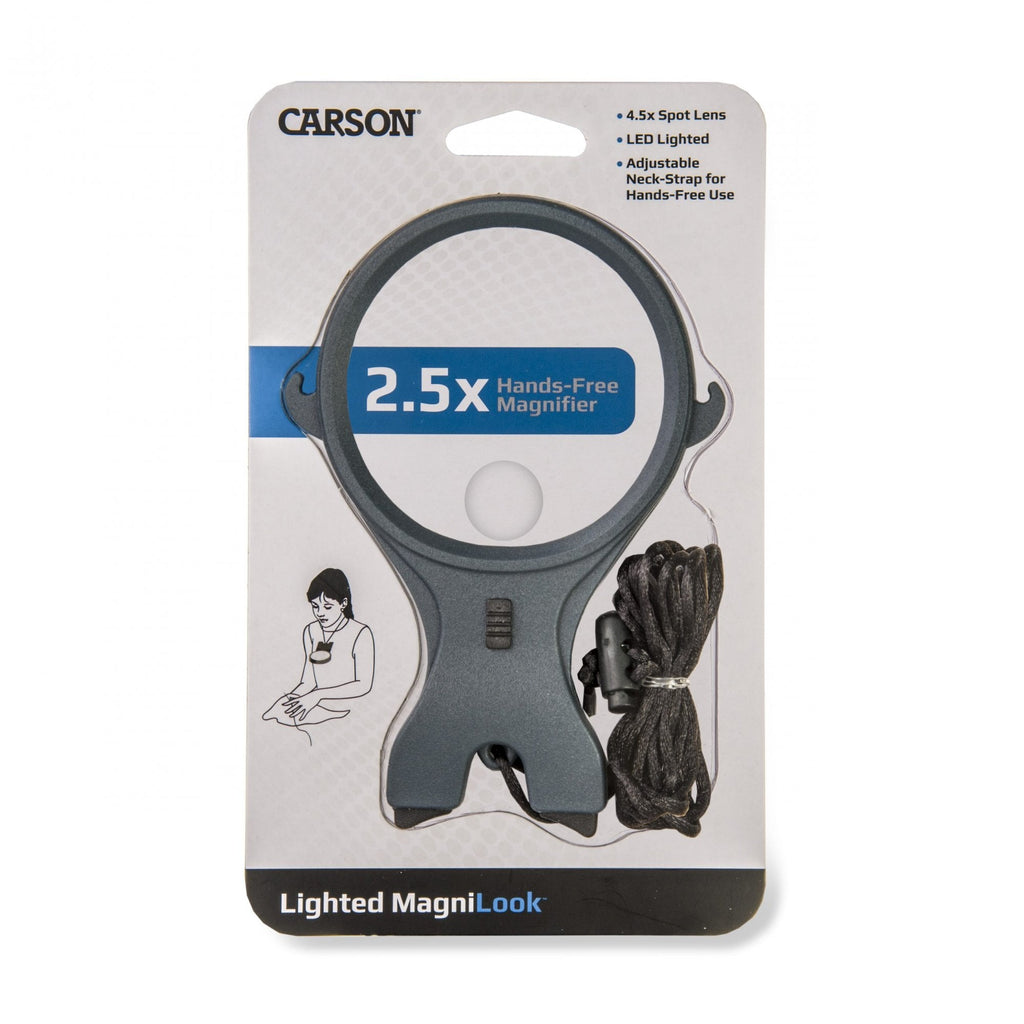 Carson MagniLook 2.5x Magnifier Pendant With LED