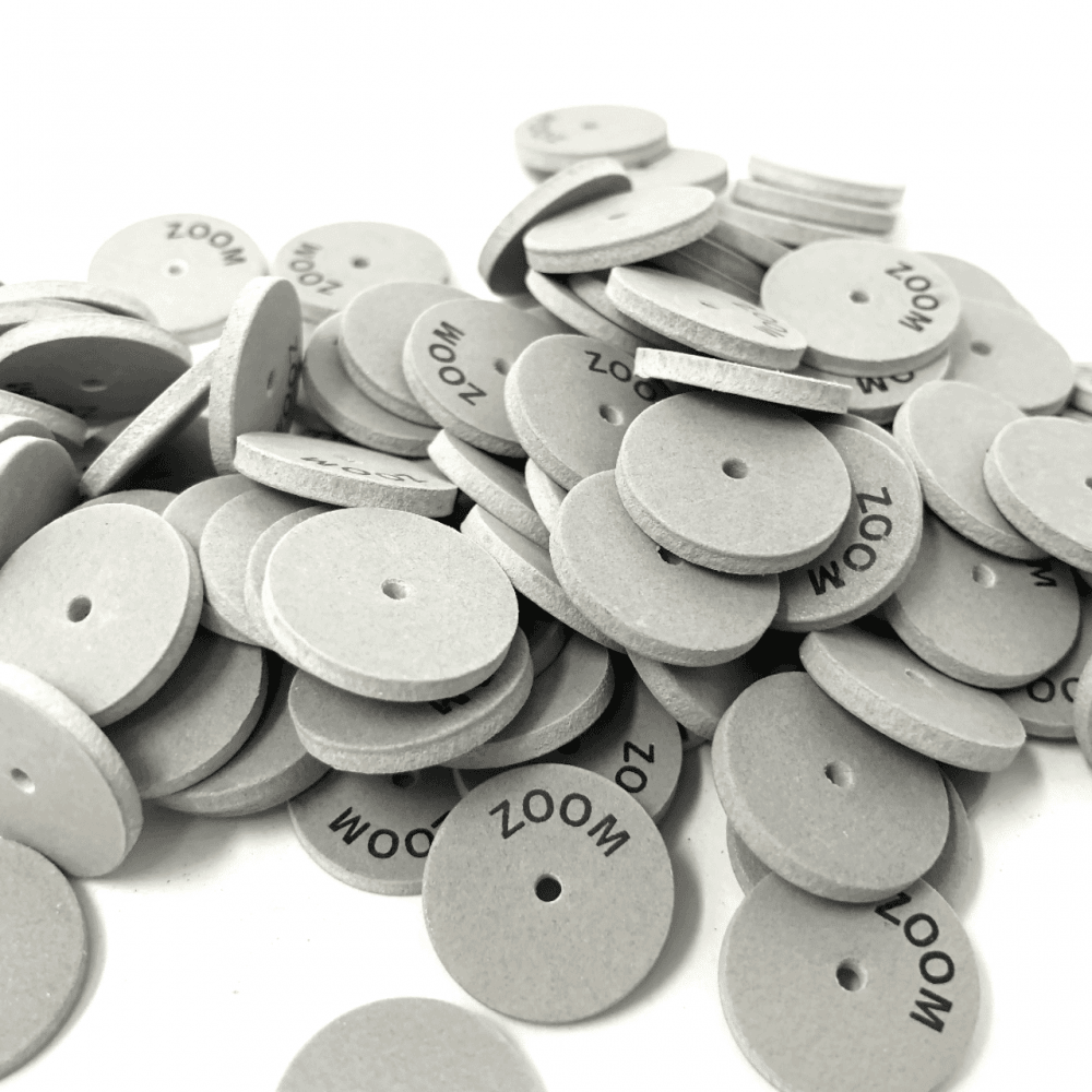 Small Jewellery Polishing Wheels - White, Very Fine
