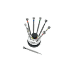 Set of 9 Watchmaker's Screwdrivers with Swivel Base