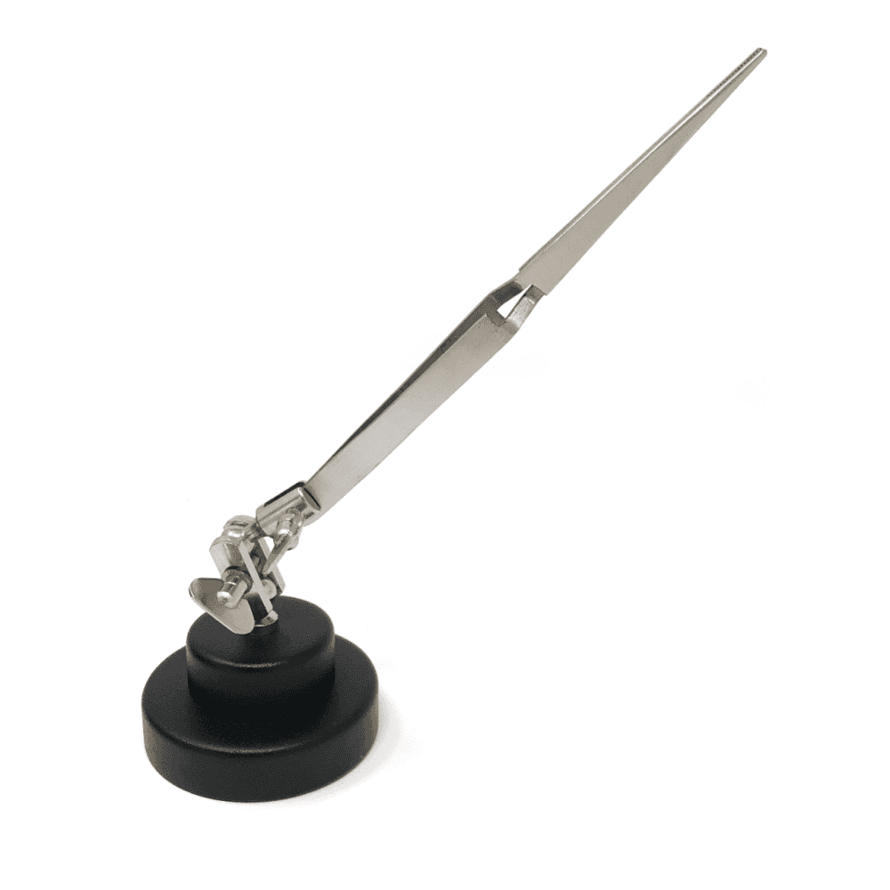 Round Third Hand Base with Tweezers