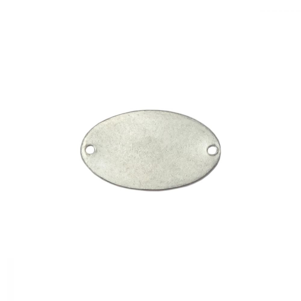 ImpressArt Pewter Oval Stamping Blanks, 4 Pack