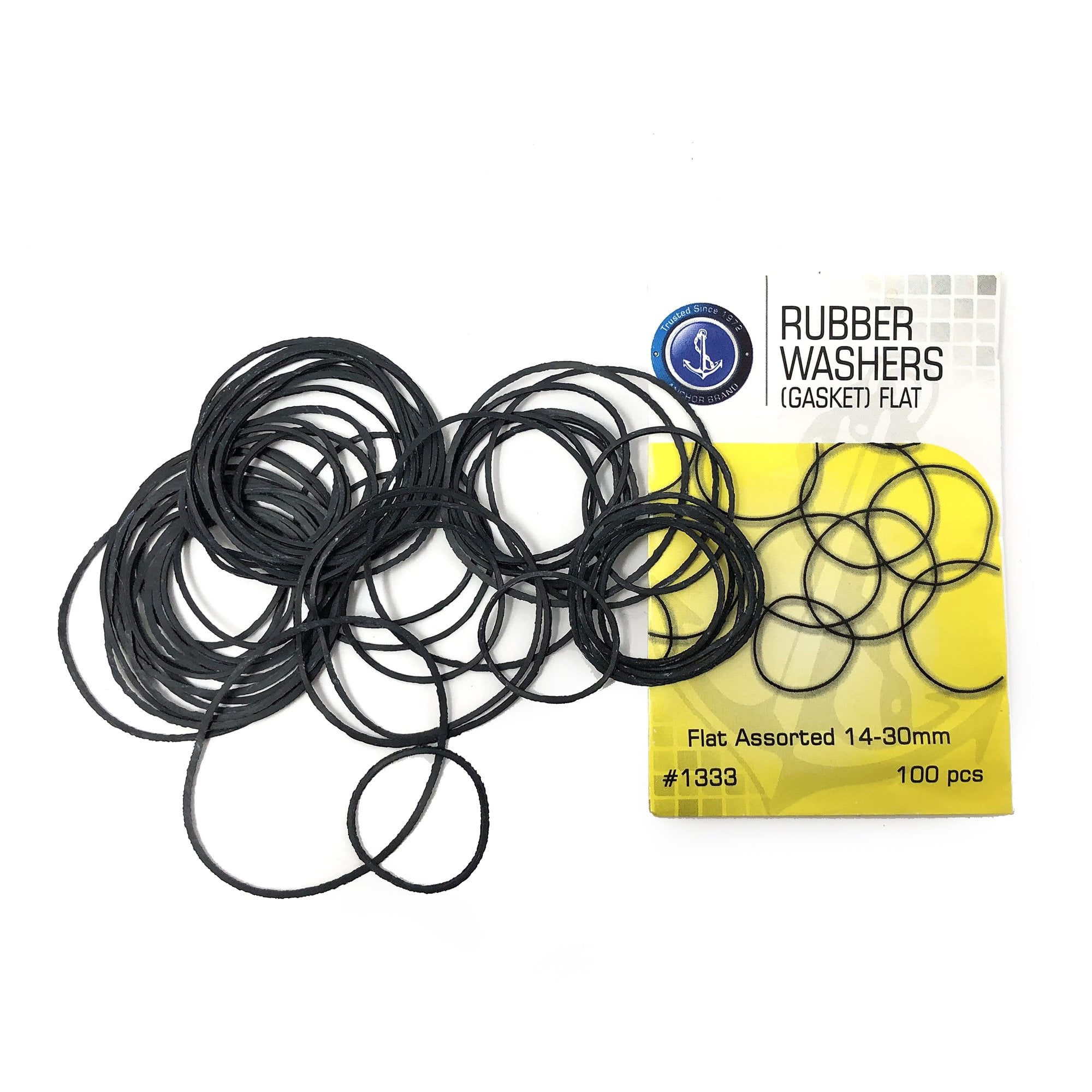 Rubber Watch O-Rings 14-30mm, Pack of 100