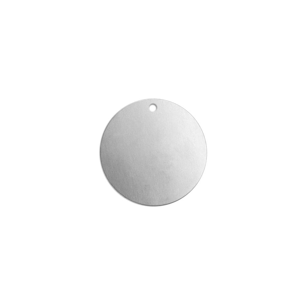 ImpressArt Premium Stamping Blanks - Aluminium 1/2" Circle with Hole