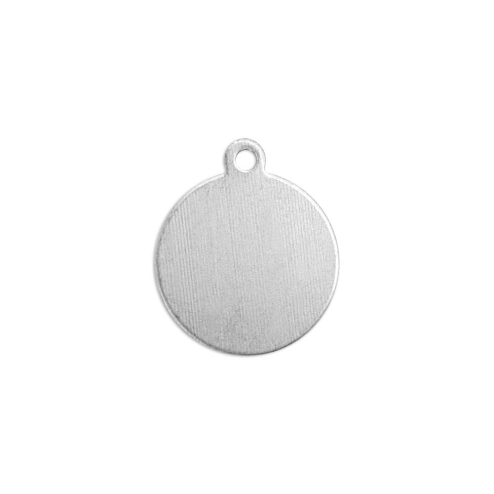 ImpressArt Premium Stamping Blanks - Aluminium 1/2" Circle Tag with Ring