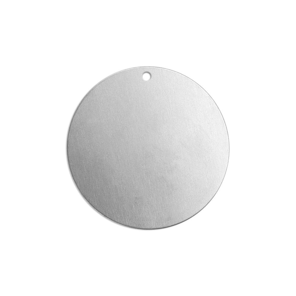 ImpressArt Premium Stamping Blanks - Aluminium 1" Circle with Hole