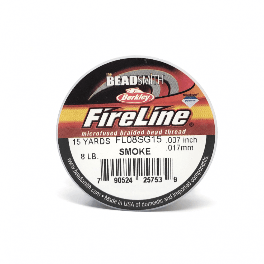 Fireline Beading Thread 8lb, Smoke, 0.17mm x 15 Yard