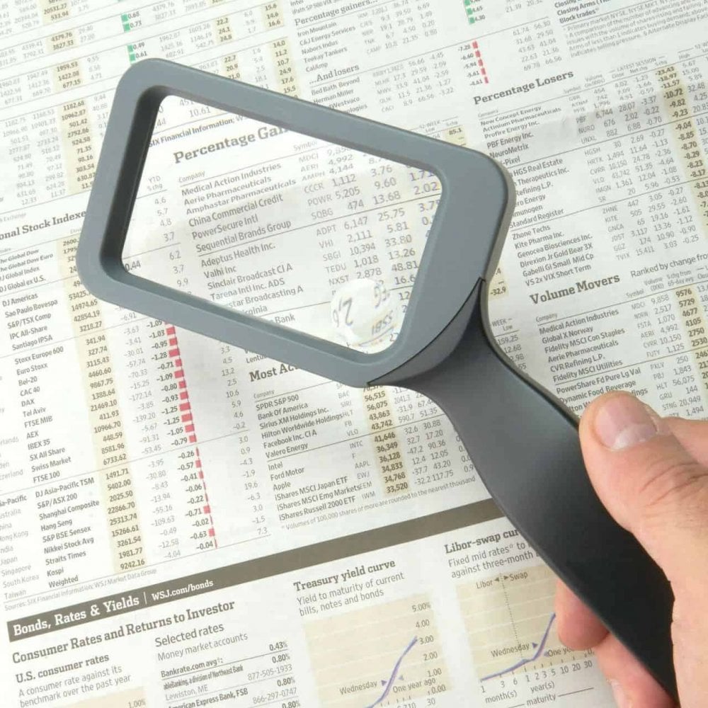 Carson Handheld 2x Magnifier with 6.5x Spot