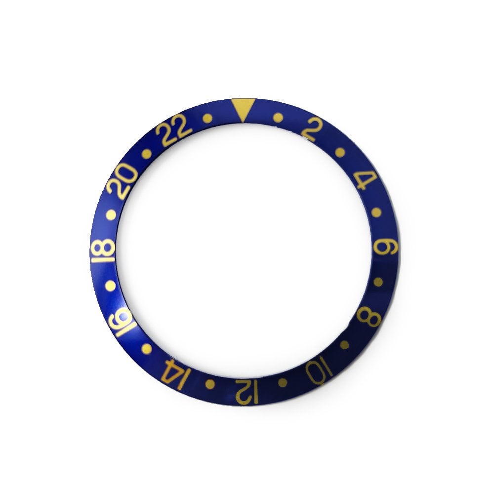Bezel Insert for Rolex 16700 Blue & Gold