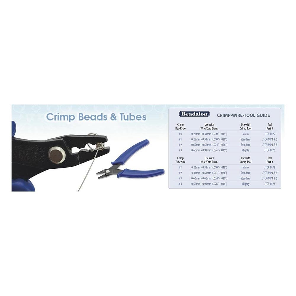 Beadalon Crimp Tubes Variety Pack, Sizes 1-4, 600pcs, Silver Plated