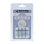 Beadalon Crimp Beads Variety Pack, Sizes 0-3, 600pcs, Silver Plated