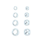 Beadalon Crimp Beads Variety Pack, Sizes 0-3, 600pcs, Silver Plated