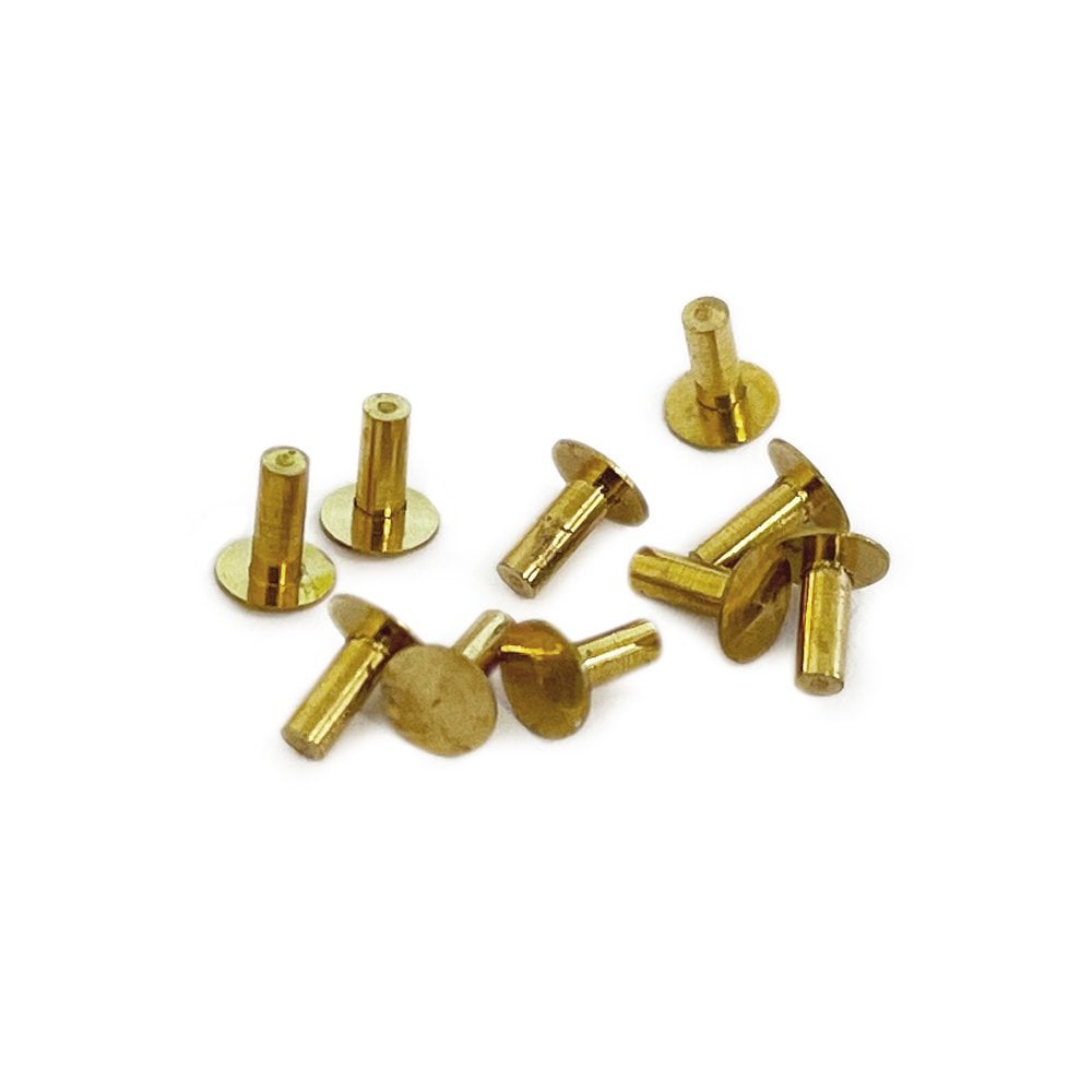 60x Brass Watch Dial Feet (Foot Diameters 0.64mm - 1.04mm)