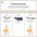 Fretz M-8 Low Dome Mushroom Stake 18mm