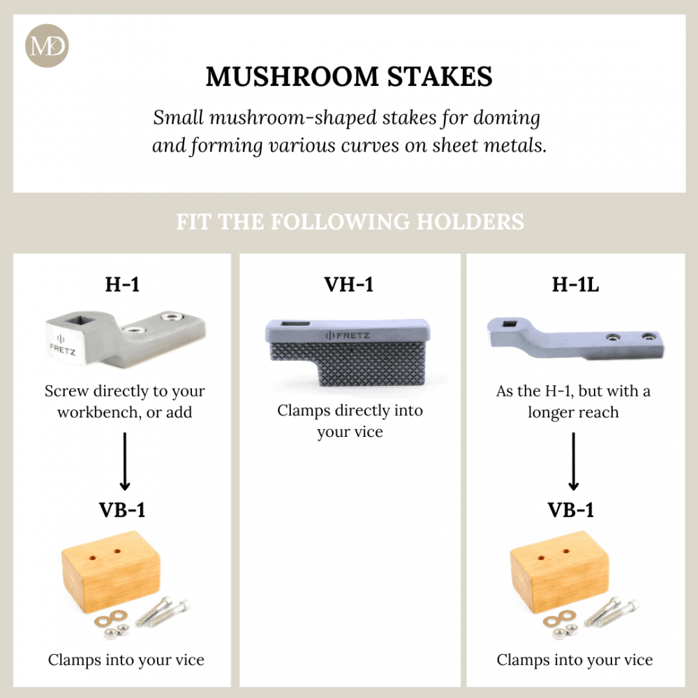 Fretz M-7 Flat Mushroom Stake 18mm