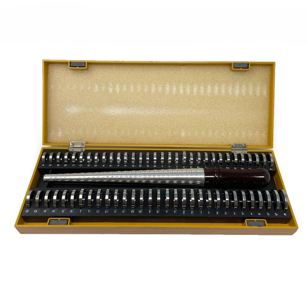 Ring Gauge Kit Box Set Aluminium (A-Z+6 including Half Sizes)