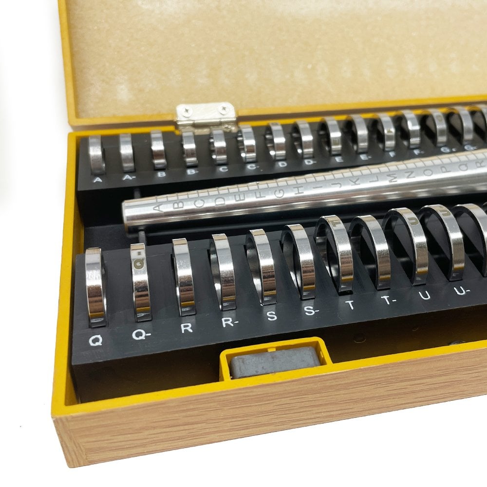 Ring Gauge Kit Box Set Aluminium (A-Z+6 including Half Sizes)