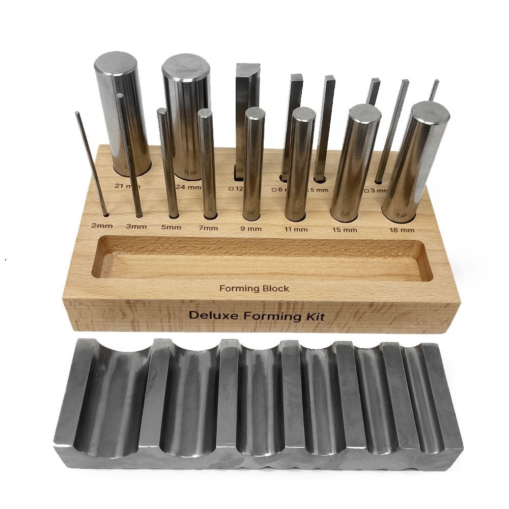 Deluxe Swage Forming Block & Bars Set