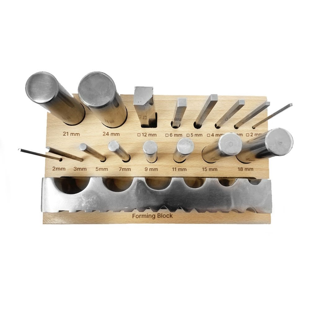 Deluxe Swage Forming Block & Bars Set
