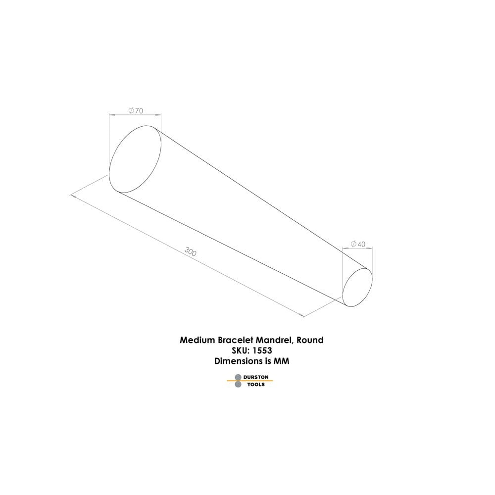 Durston Medium Bracelet Mandrel Round 40-70mm