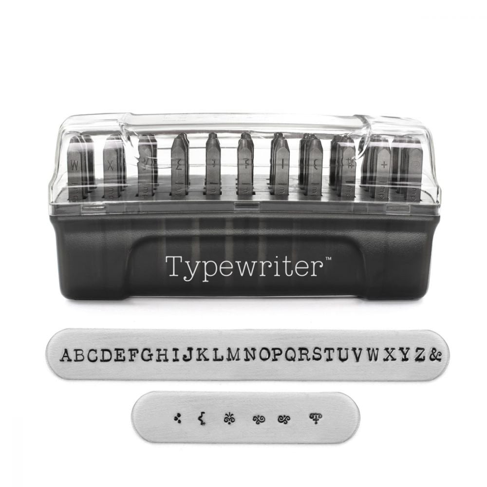 ImpressArt Typewriter Uppercase Letter Stamp Set